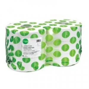 Image of Maxima Jumbo Toilet Roll 2Ply White (Pack 6)