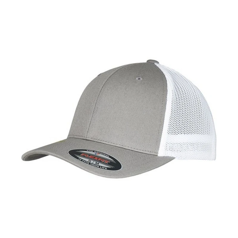 Image of Flexfit Flexfit Men Mesh Trucker Cap in Grey Grey One Size Male 5063300291603