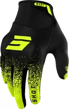 Image of Shot Drift Edge Motocross Gloves, black-yellow, Size M L, black-yellow, Size M L