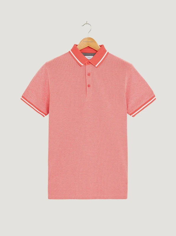 Image of Peter Werth Mens Arragon Polo in Pink Size: Medium Pink Male M