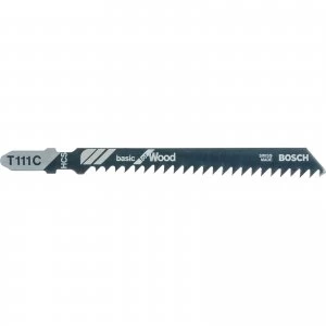 Image of Bosch T111 C Wood Cutting Jigsaw Blades Pack of 5