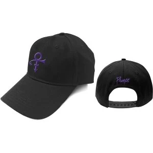 Image of Prince - Purple Symbol Unisex Baseball Cap - Black