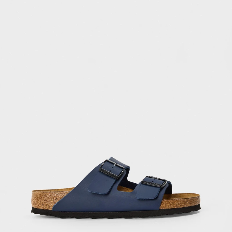 Image of Birkenstock Mens Contoured Footbed Adjustable Flat Sandals Blue male 9 (43)