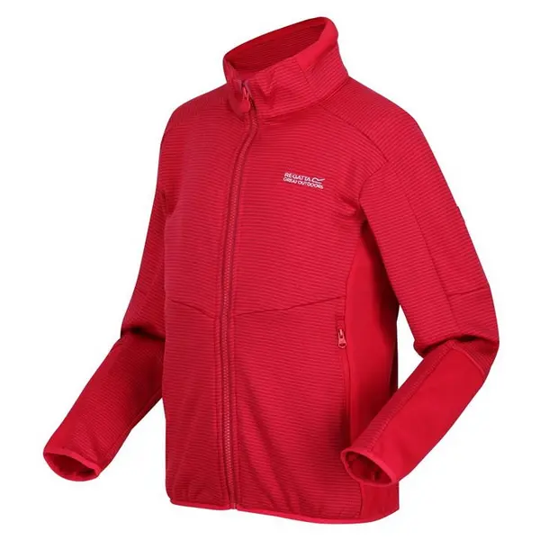 Image of Regatta Junior Highton Winter Full Zip III Fleece - Berry/PkPotn C7-C8