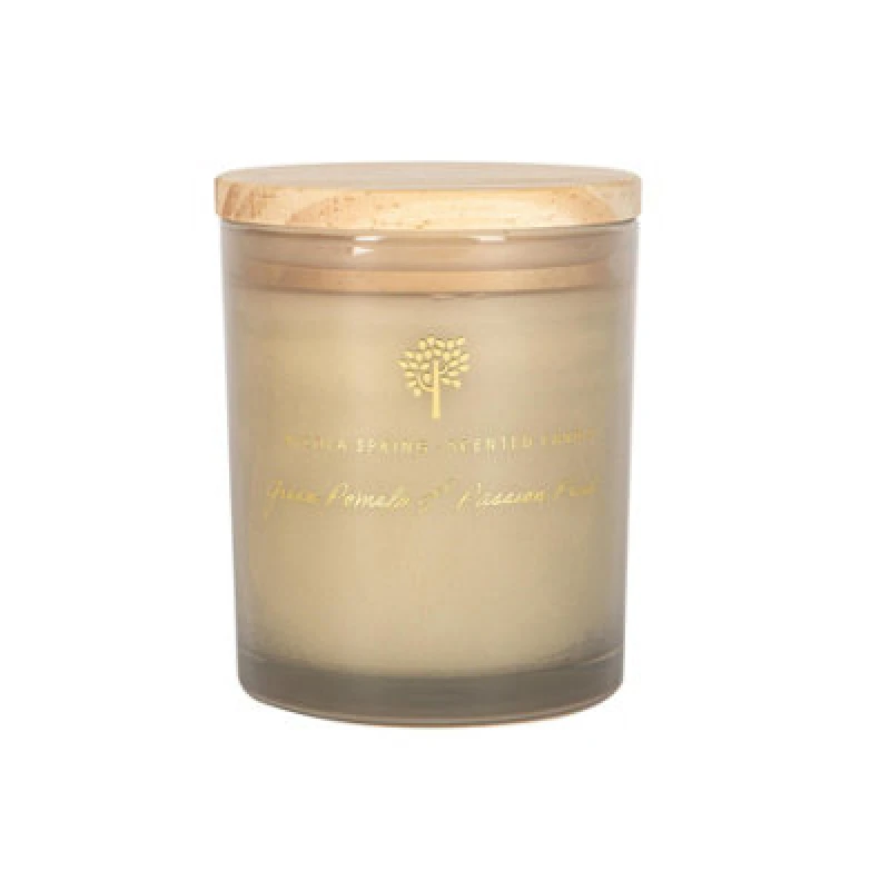 Image of Nicola Spring Soy Wax Scented Candle - 130g - Green Pomelo & Passion Fruit Grey