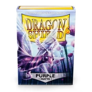 Image of Dragon Shield Standard Matte Purple Card Sleeves - 60 Sleeves