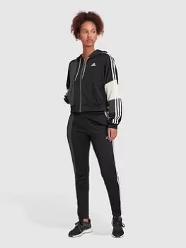Image of adidas Bold Block Tracksuit - Black Size XS Women