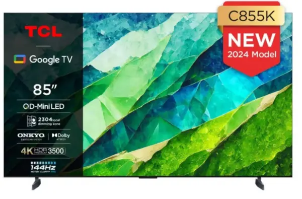 Image of TCL 85" 85C855K Smart 4K Ultra HD QLED TV
