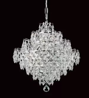 Image of Diamond Crystal 12 Light Chrome Frame