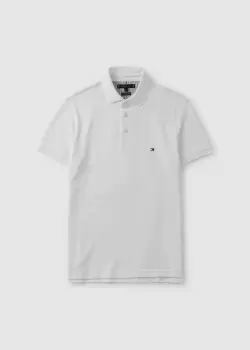 Image of Tommy Hilfiger Mens 1985 Slim Polo In White