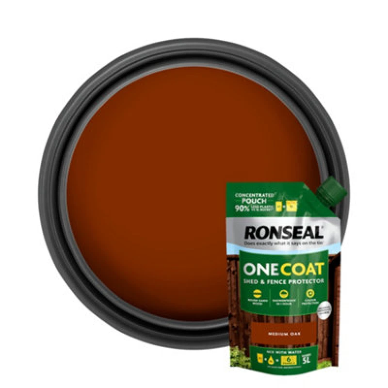 Image of Ronseal KCB.8174503.40100.73 One Coat Shed & Fence Refill Pouch Me... KCB.8174503.40100.73