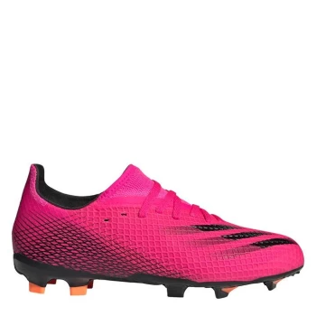 Image of adidas X Speedflow.3 Firm Ground Boots Kids - ShockPink/Orang
