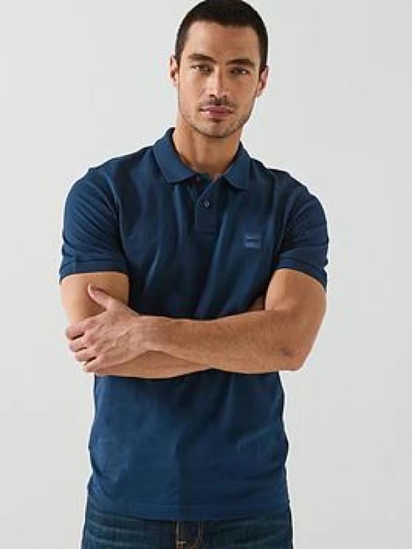 Image of Boss Boss Passenger Piqu Polo Top - Blue S Male