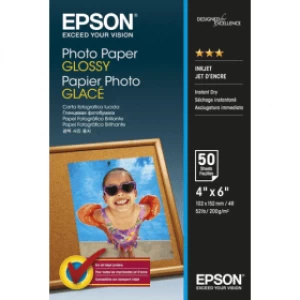Image of Epson C13S042547 10x15cm Glossy Photo Paper 200g x50