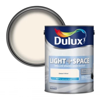 Image of Dulux Light & Space Desert Wind Matt Emulsion Paint 5L
