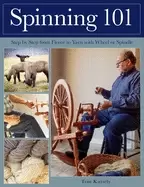Image of spinning 101 step by step from fleece to yarn with wheel or spindle