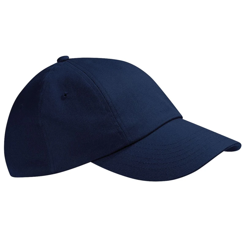 Image of Beechfield Beechfield Low Profile Heavy Cotton Drill Cap Headwear Pack of 2 in Navy Navy One Size Unisex 5059269089139