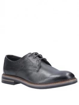 Image of Base London Wayne Lace Up Derby Shoes - Black