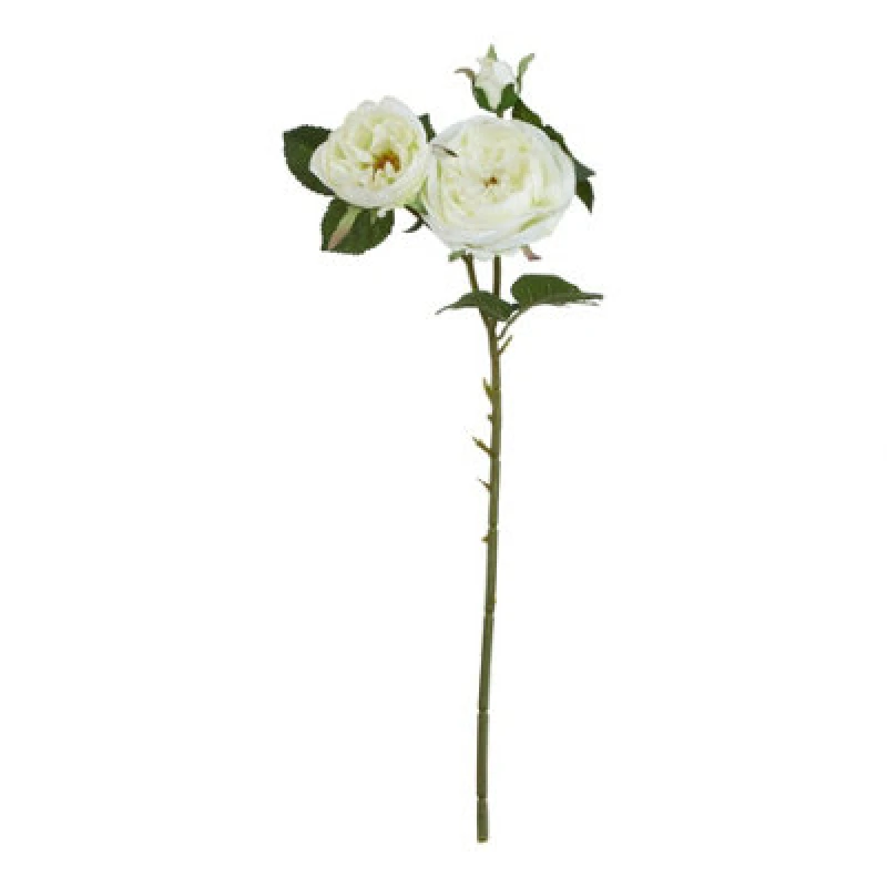 Image of Hill Interiors The Natural Garden Collection Rose Artificial Flower White (One Size)