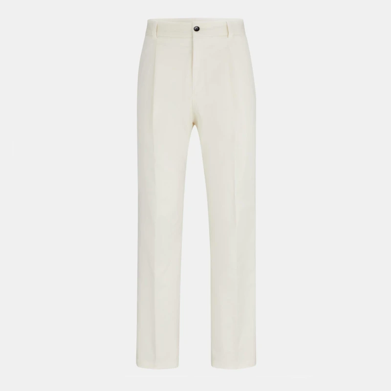 Image of Hugo Mens Felix242 D Straight Leg Trousers Open White male 28W R