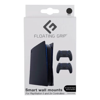 Image of Floating Grip Wall Mounts For Playstation 5 - Black Bundle