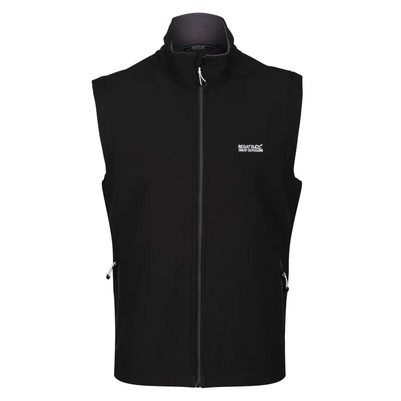 Image of Regatta Regatta Men 'Bradwell' Water Repellant Bodywarmer in Jet Black Size: large Jet Black L Male 5057538932858