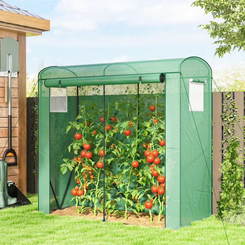 Image of Outsunny Mini Greenhouse, Portable Indoor Outdoor Green House With Pe Cover