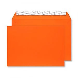 Image of Creative Senses Velvet Envelopes C5 Peel & Seal 162 x 229mm Plain 140 gsm Orange Velvet Pack of 125