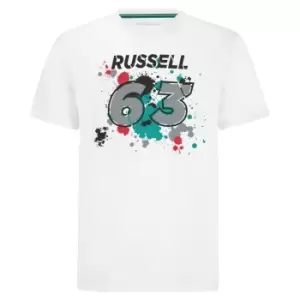 Image of 2022 Mercedes George Russell #63 T-Shirt (White)