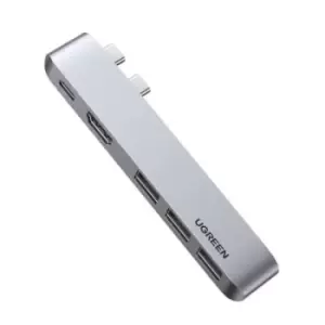 Image of UGREEN 5-in-2 USB C Hub for MacBook Pro/Air - Grey
