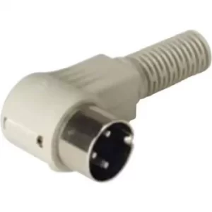 Image of Hirschmann 931 -577-517-1 DIN connector Plug, right angle Number of pins: 8 Grey
