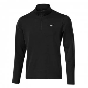 Image of Mizuno Thermo Zip Top Mens - Black