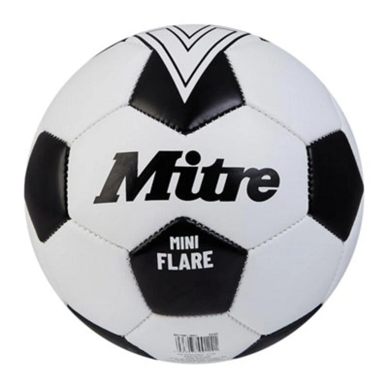 Image of Mitre Mini Flare Ball Black/white (1)