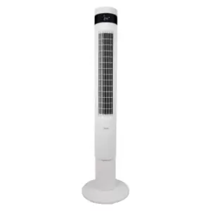 Image of Igenix White Digital Tower Fan 43"