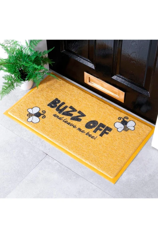 Image of Native Natural Bee Buzz Off Doormat (70 X 40Cm)
