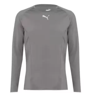 Image of Puma Liga Long Sleeve T-Shirt Mens - Grey
