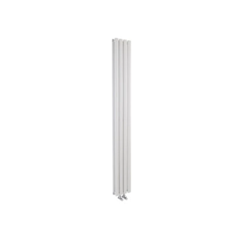 Image of HUDSON REED Hudson Reed - Revive Space-Saving Double Designer Vertical Radiator 1800mm h x 237mm w - High Gloss White HRE007