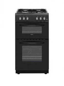 Image of Swan Sx15871B 50Cm Wide Twin Cavity Gas Cooker - Black