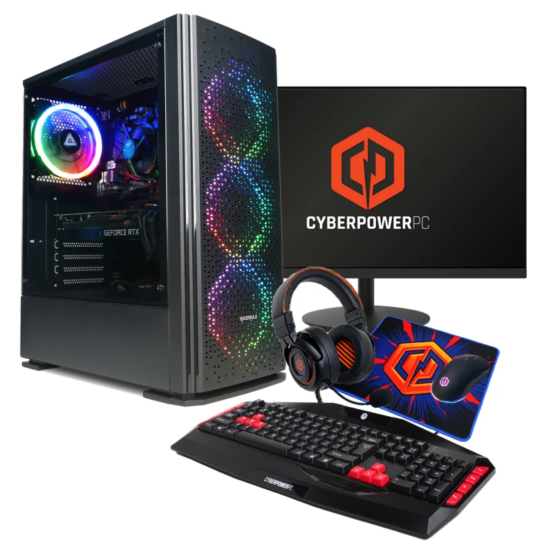 Image of CyberPower Ryzen 5 16GB RAM 500GB SSD RTX 3050 Windows 11 Gaming PC +