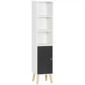 Image of Bathroom Storage Cabinet Floor Standing Tallboy Unit Shelves Cabinet