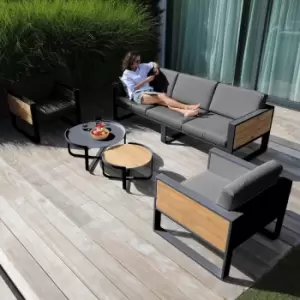 Image of Harbour Lifestyle Manhattan 3 Seat Sofa Set - Washed Grey