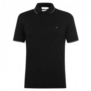 Image of Calvin Klein Soft Cotton Polo Shirt - Black BDS