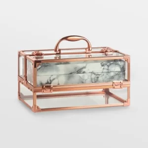Image of Rose Gold Acrylic Makeup Case