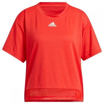Image of adidas Heat. Rdy T Shirt Ladies - Vivid Red