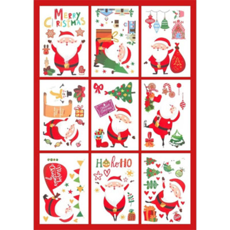 Image of Xmas Haus Christmas Window Themed Sticker Set Of 120