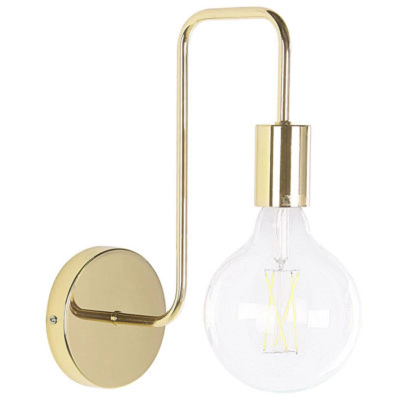 Image of Beliani Industrial Wall Lamp Savena Metal Gold