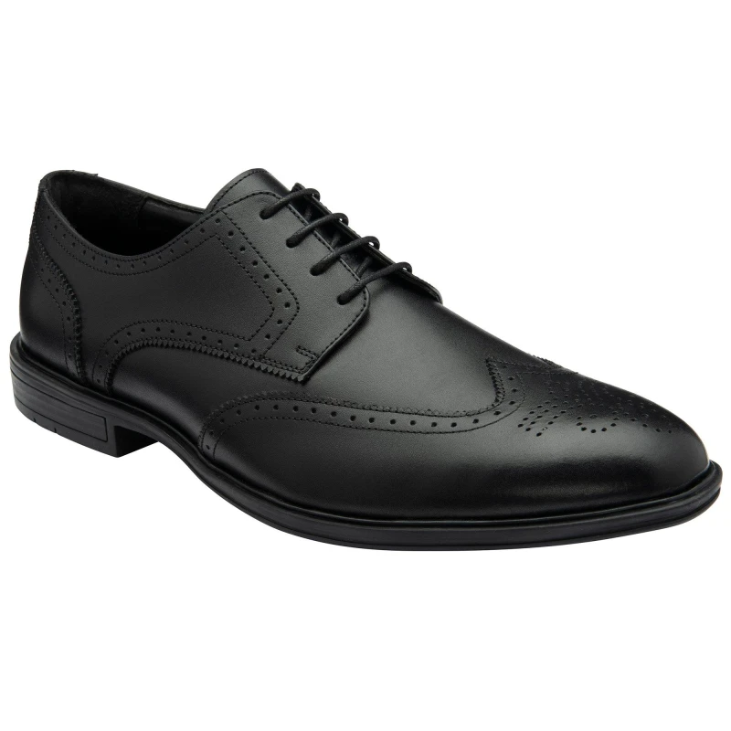 Image of Lotus Lotus Men 'Skipton' Leather Brogues in Black Size: 9 Black 9 Male 5063075373085
