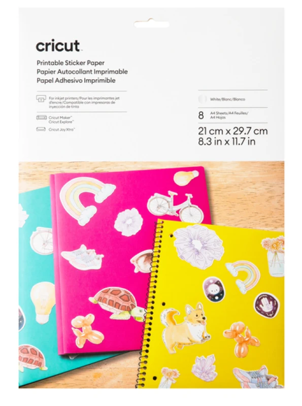 Image of CRICUT Cricut 2010361 heat transfer vinyl Heat transfer vinyl sheet Smooth heat transfer vinyl 8 sheets 2010361