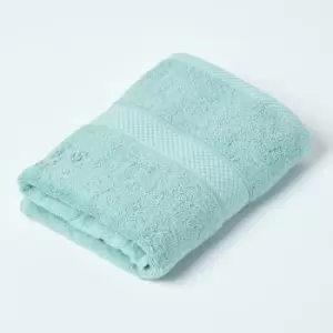Image of HOMESCAPES Turkish Cotton Guest Towel, Sea Green - Sea Green