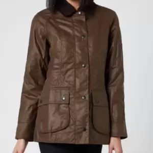 Image of Barbour Womens Beadnell Wax Jacket - Bark - UK 6